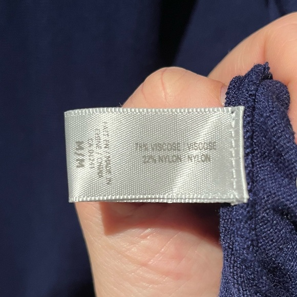 Simons Sz M Contemporaine Draped Collar Crossover Tunic - Picture 9 of 11